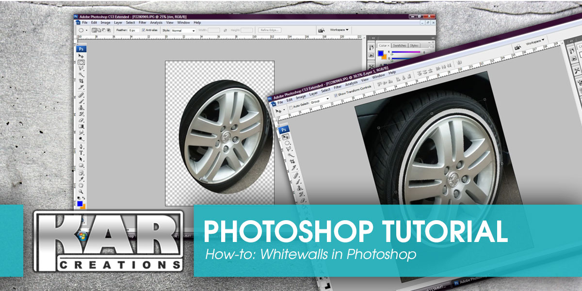 Whitewalls on your ride: A Photoshop Tutorial