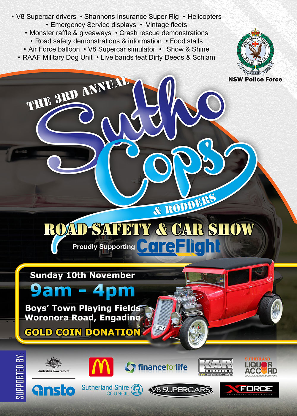 2013 Cops & Rodders Flyer