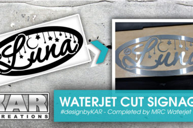 Custom Waterjet Cut Signage